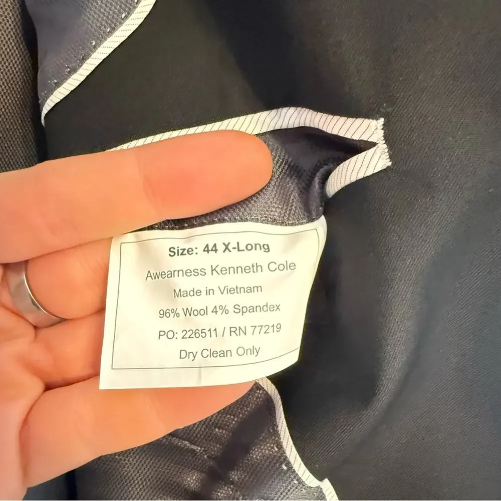Kenneth Cole Reaction Black Blazer Size 44 XL